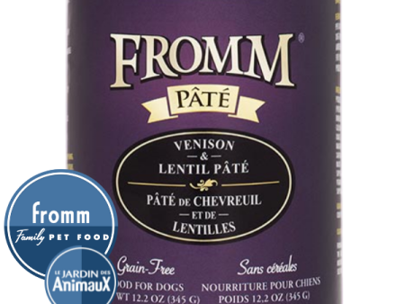 Conserve pour chien FROMM - PÂTÉ DE CHEVREUIL ET LENTILLES sans grains Cheap