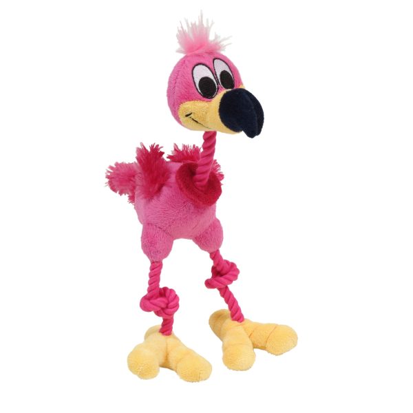 Jouet Puppy Luvz Dogit en peluche avec organe sonore, flamant rose Supply