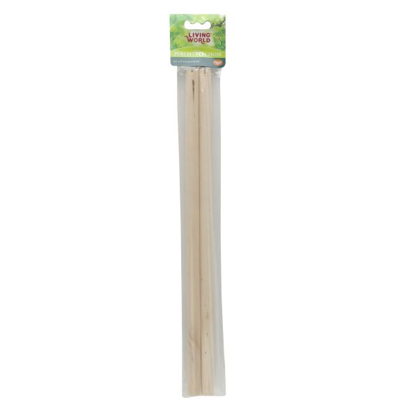 Living World perchoirs en bois 43 cm paquet de 2 Fashion