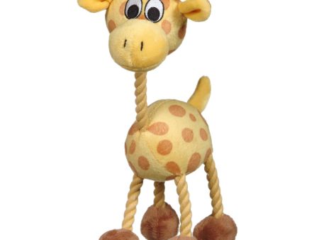 Jouet Puppy Luvz Dogit en peluche avec organe sonore, girafe jaune Cheap