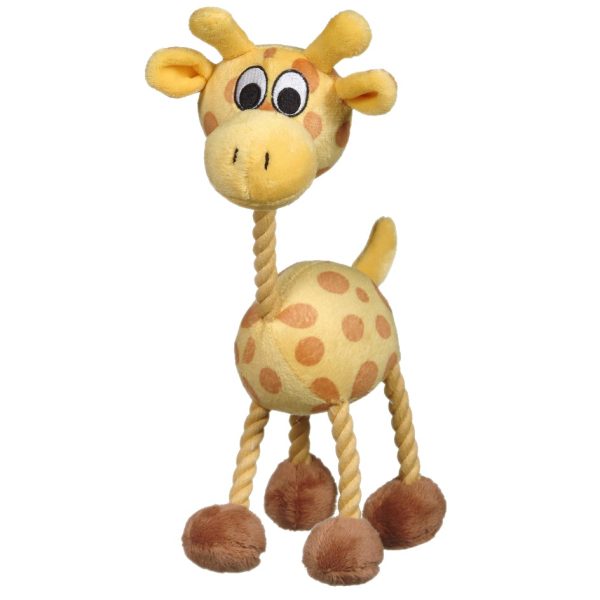 Jouet Puppy Luvz Dogit en peluche avec organe sonore, girafe jaune Cheap