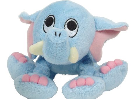 Jouet Puppy Luvz Dogit en peluche avec organe sonore, éléphant bleu Sale