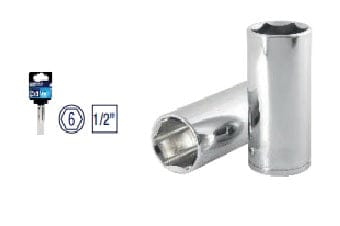 Toolcraft, 6 Point Deep Socket Set, 1 2  or 19MM - TC3752 on Sale